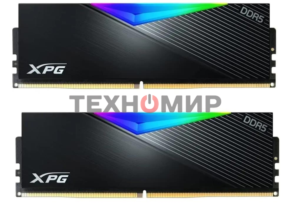 Оперативная память XPG Lancer, DDR5, 32GB (2x16GB), 7200MHz, CL34, DIMM, с радиаторами, RGB, черный