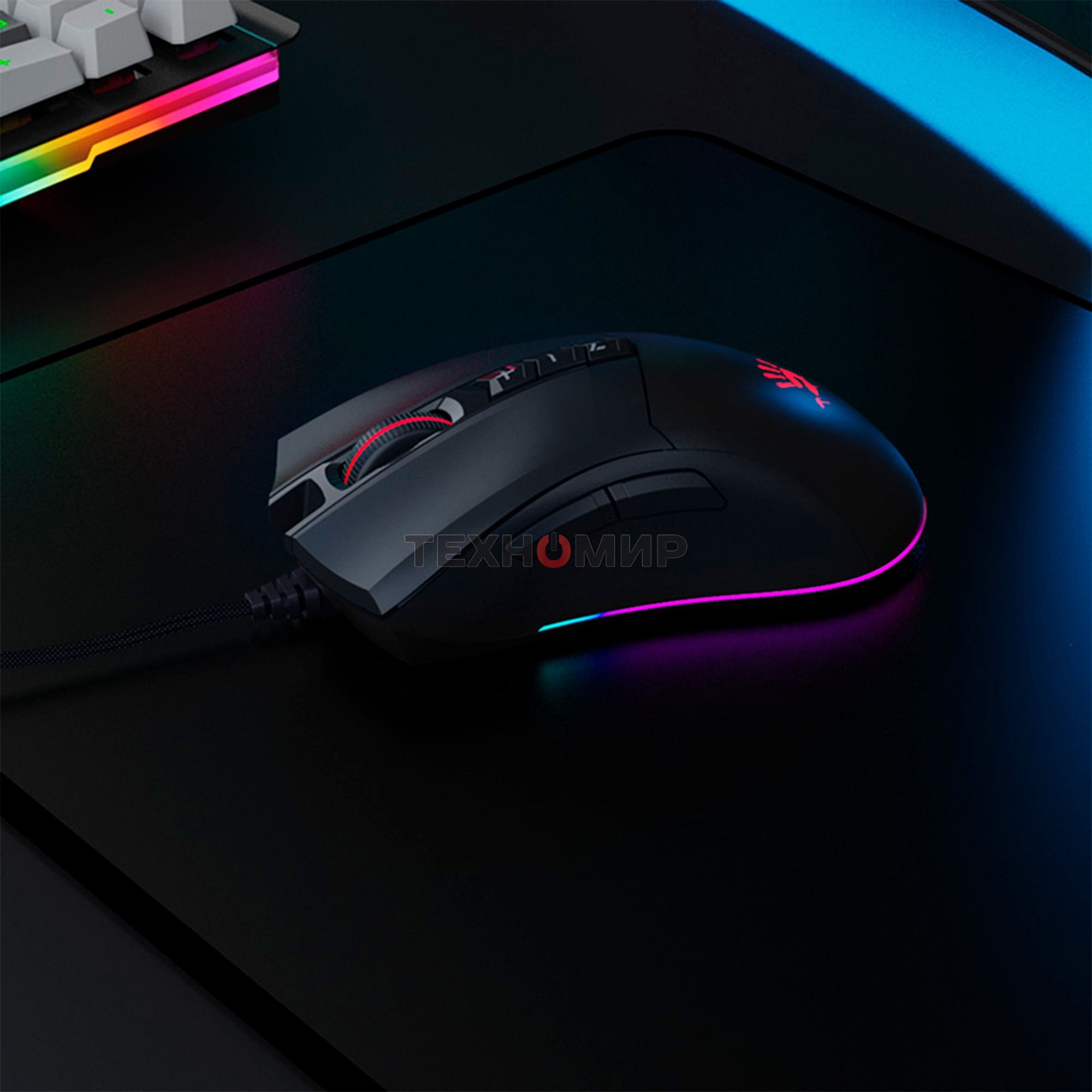 Мышь проводная A4Tech Bloody ES9 Pro черный, 16000 dpi, USB, кнопки - 8