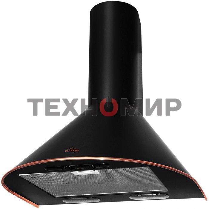 Вытяжка каминная Elikor Эпсилон 60П-430-П3Л черный/бронза, 60 см, 430 куб. м/ч, 54 дБ