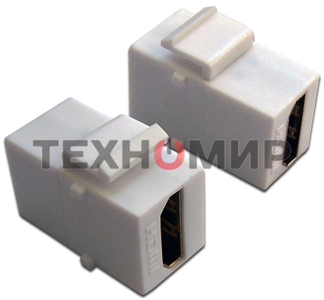 Модуль Keystone, HDMI, мама-мама, 180 градусов, белый