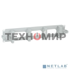 Кабельный органайзер ITK CO35-2M6R 2U 2 боковых горизонт. и 4 вертик. кольца, серый