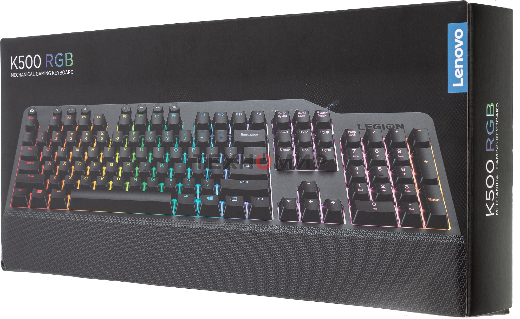 Клавиатура Lenovo Legion K500 RGB Mechanical проводная, USB Type-A, серый