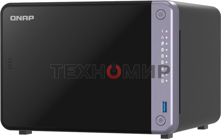 Сетевое хранилище NAS Qnap TS-632X-4G 6-bay настольный Alpine AL-524