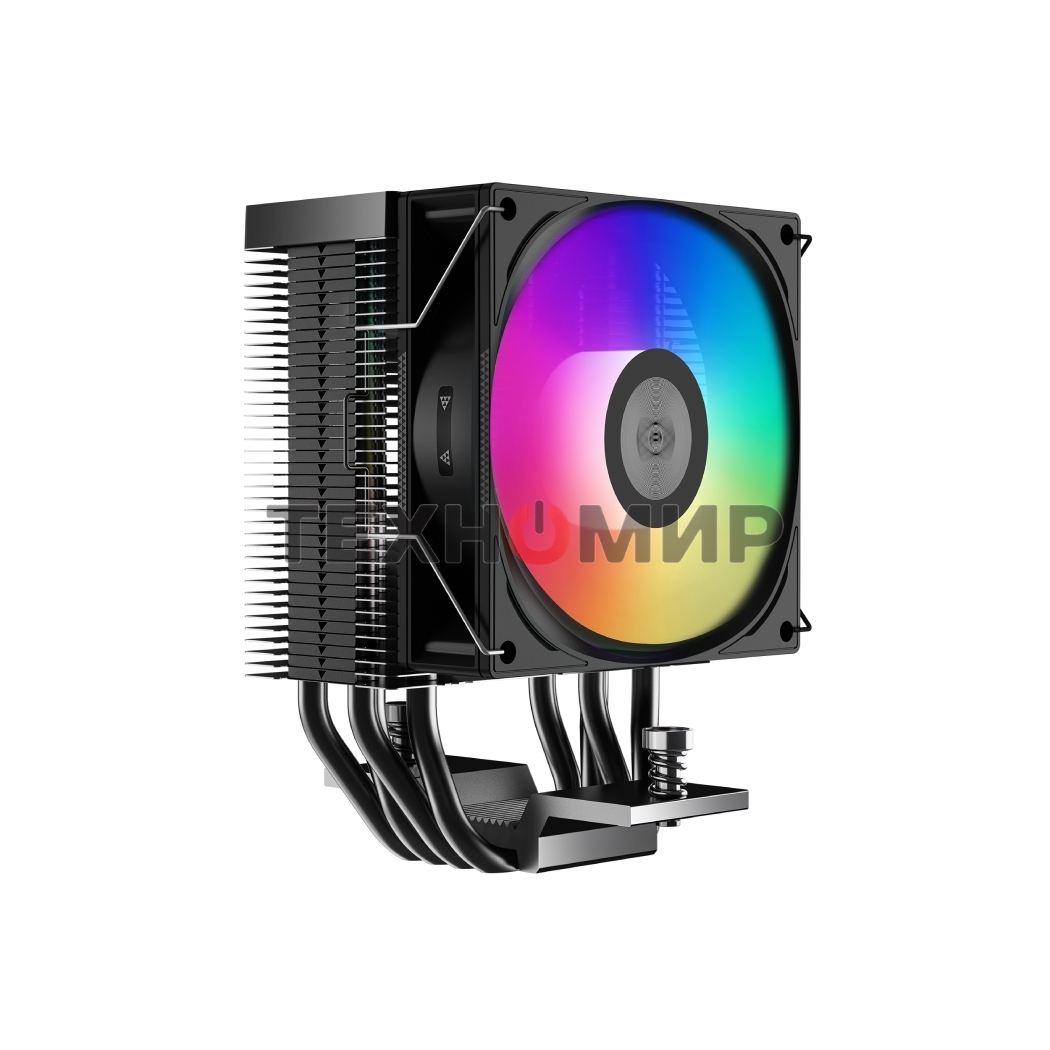 Кулер PCCooler R400 ARGb черный 92мм алюминий+медь 2200r m 30db 4-pin 180W 133мм