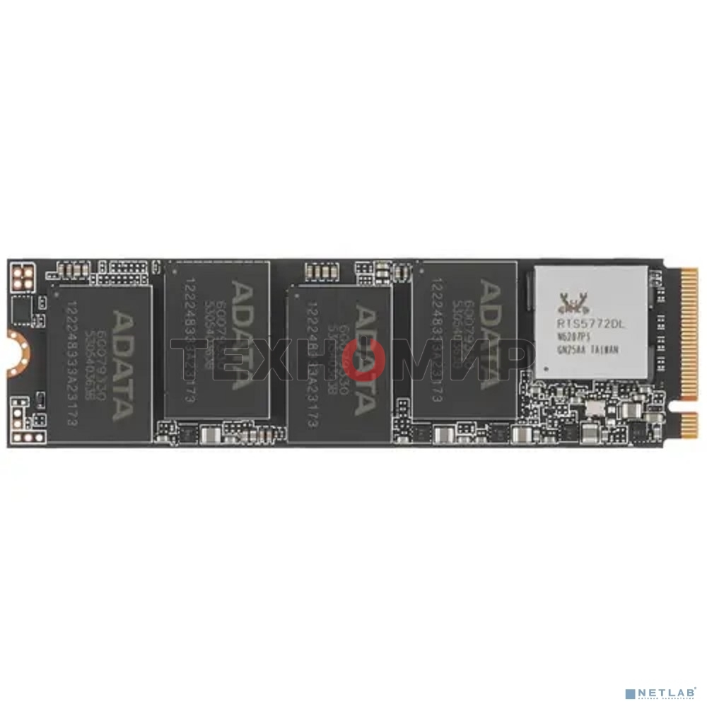 Накопитель SSD ADATA XPG GAMMIX S60, 2Tb, PCIe 4.0 x4, M.2 2280, NVMe, R/W 5000/4200, с радиатором