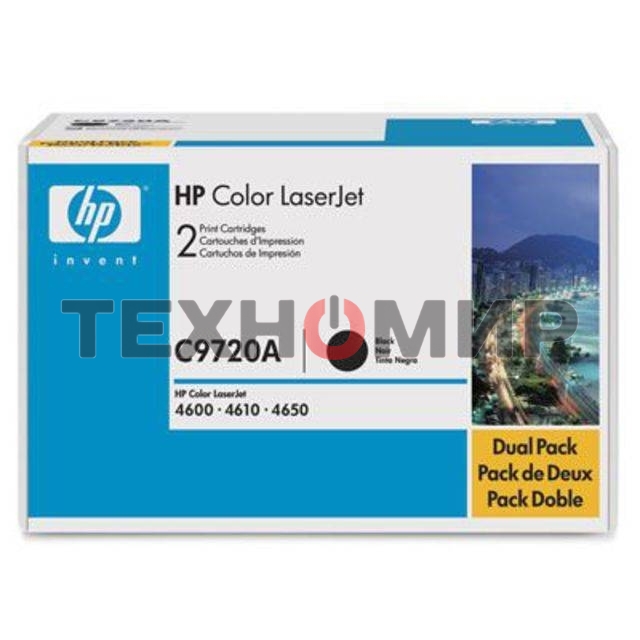 Картридж лазерный HP C9720A черный для Color LJ4600 Series, Black 9000 стр.