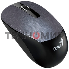 Мышь беспроводная Genius NX-7015 серебристый, 1200 dpi, радиоканал, USB, кнопки - 3