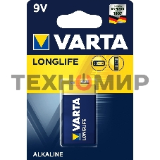 Батарейки VARTA Long Life 9V блистер 1 04122101411 