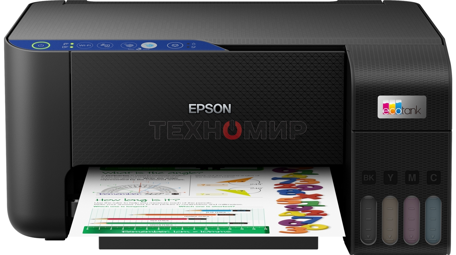 МФУ струйное Epson EcoTank L3251 (C11CJ67419/C11CJ67302/C11CJ67518), A4, цветное, печ. до 33 стр/мин. (ч/б) до 15 стр/мин. (цвет), скан. до 5 стр/мин., 5760 x 1440 dpi (печать) 1200x2400dpi (скан.), USB, Wi-Fi