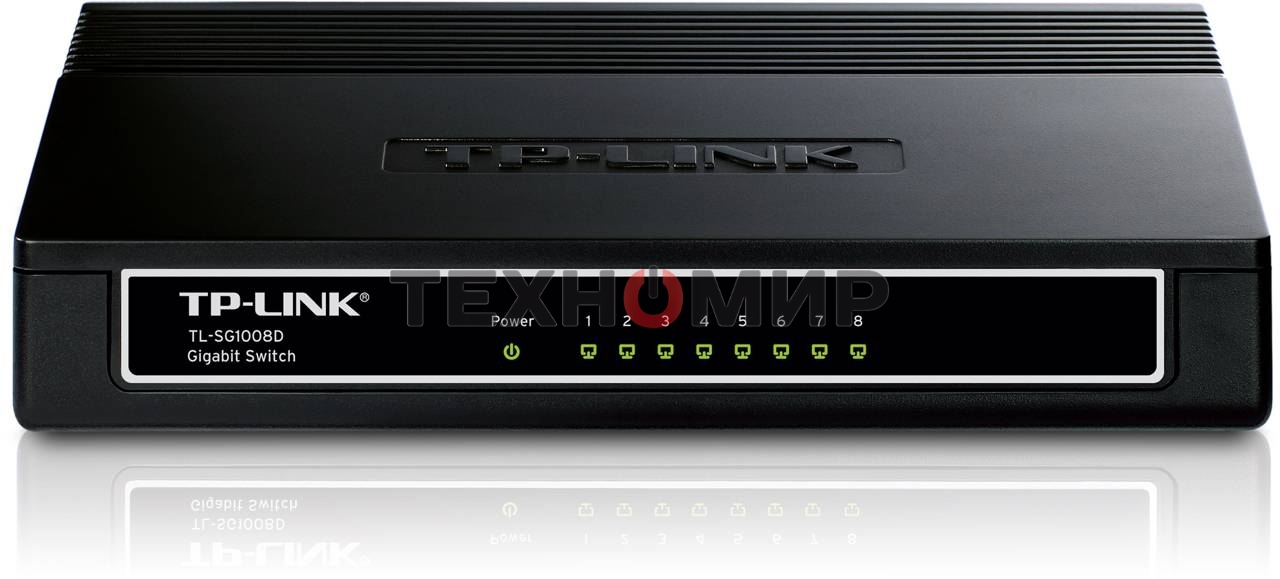 Коммутатор TP-Link SMB TL-SG1008D 8-port Gigabit Switch, plastic case