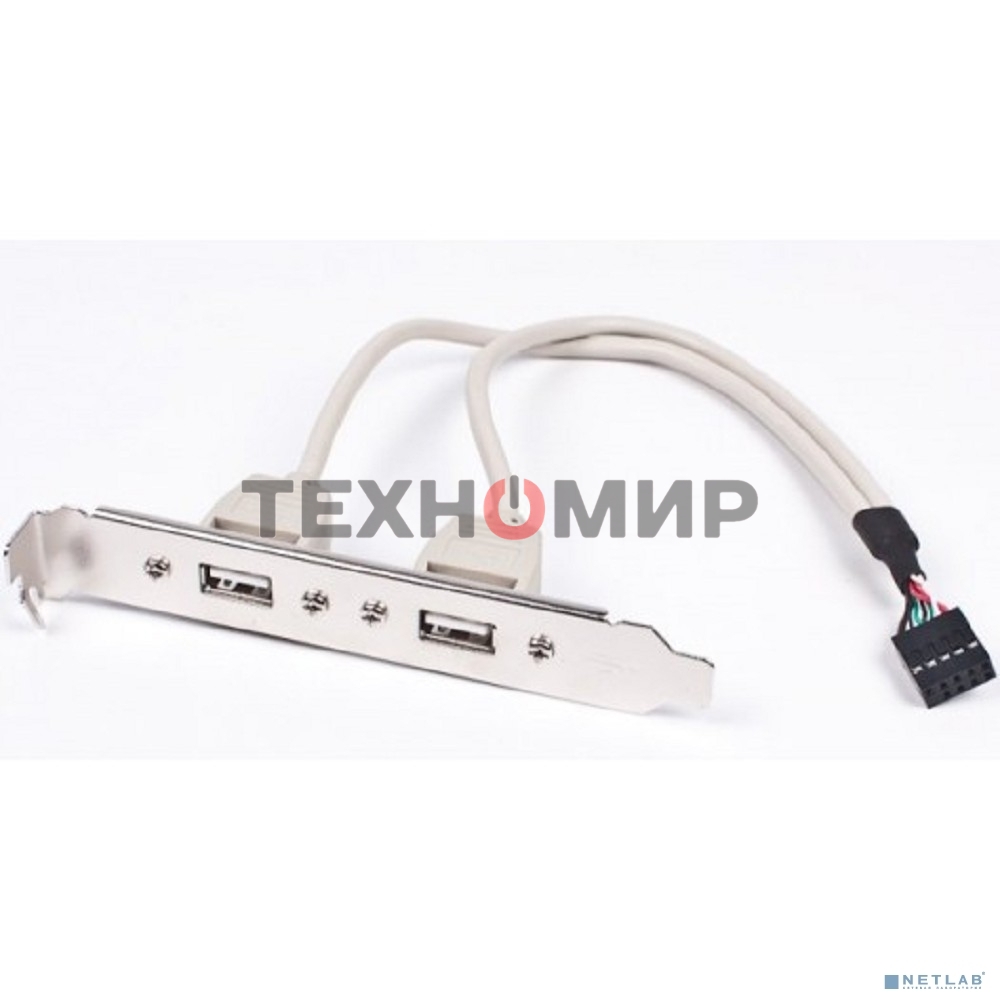 Планка в сист. блок на 2 USB2,0, Gembird 