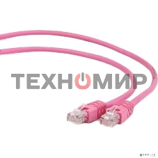 Патч-корд UTP Cablexpert cat.5e, 2м, литой, многожильный розовый