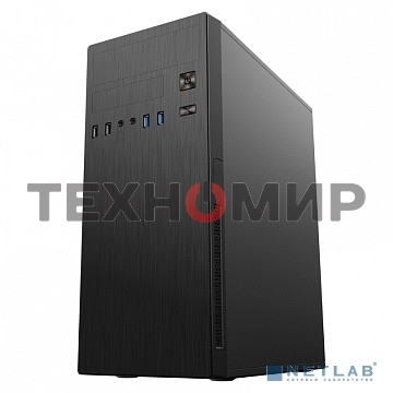 Компьютерный корпус MidiTower Powerman DA812BK черный PM-500ATX-F 2хUSB 2.0+2хUSB 3.0 Audio ATX