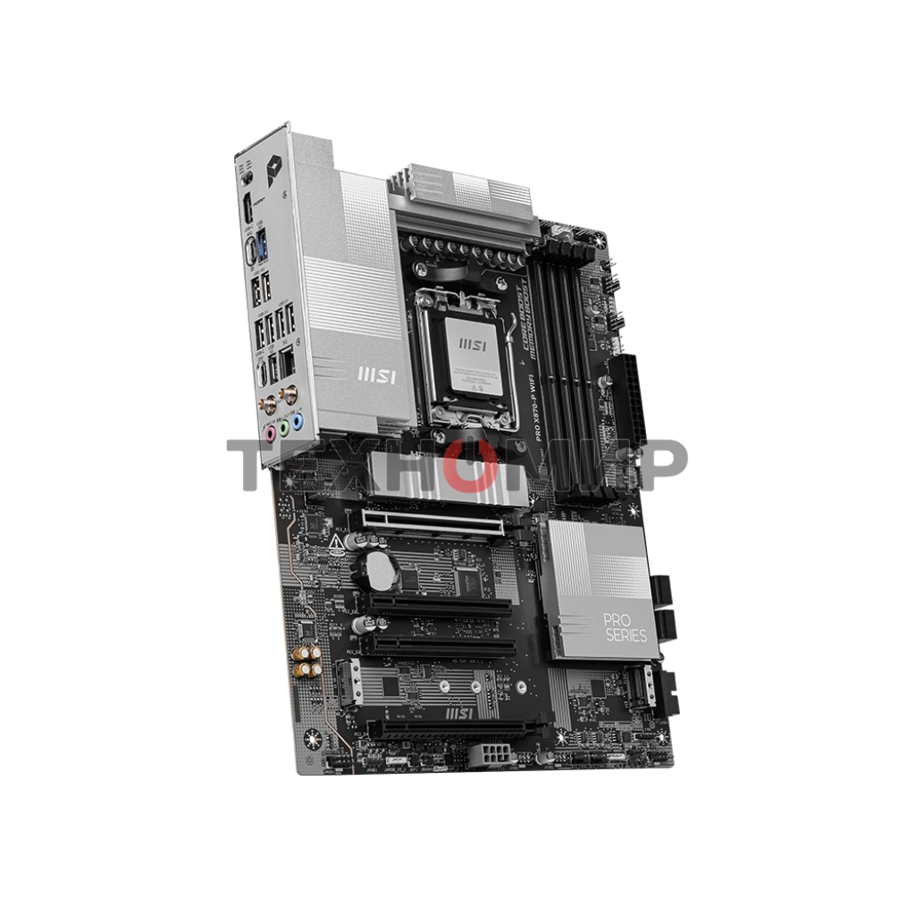 Материнская плата MSI PRO X870-P WIFI, AM5, AMD X870, 4xDDR5, 4xSATA, 3xM.2, 1xPCI-E 5.0 x16, 1xPCI-E 4.0 x16, 2xPCI-E 3.0 x1, 1xHDMI, 1xUSB-C, 1xRJ45 5Gb, 2xUSB-A 3.2 Gen 1, 2xUSB-A 3.2 Gen 2, 4xUSB-A 2.0, 1xUSB-C 3.2 Gen 2x2, 1xUSB4, 3x3.5мм, 7.1, ATX