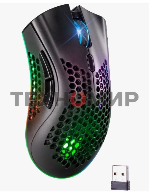 Мышь беспроводная Defender Warlock GM-709L черный, 2400 dpi, радиоканал, USB, кнопки - 8