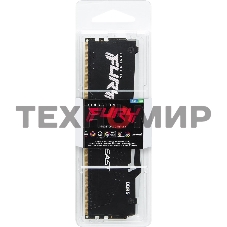 Оперативная память Kingston Fury Beast, DDR5, 32GB (1x32GB), 5600MHz, CL40, DIMM, с радиатором, RGB, черный