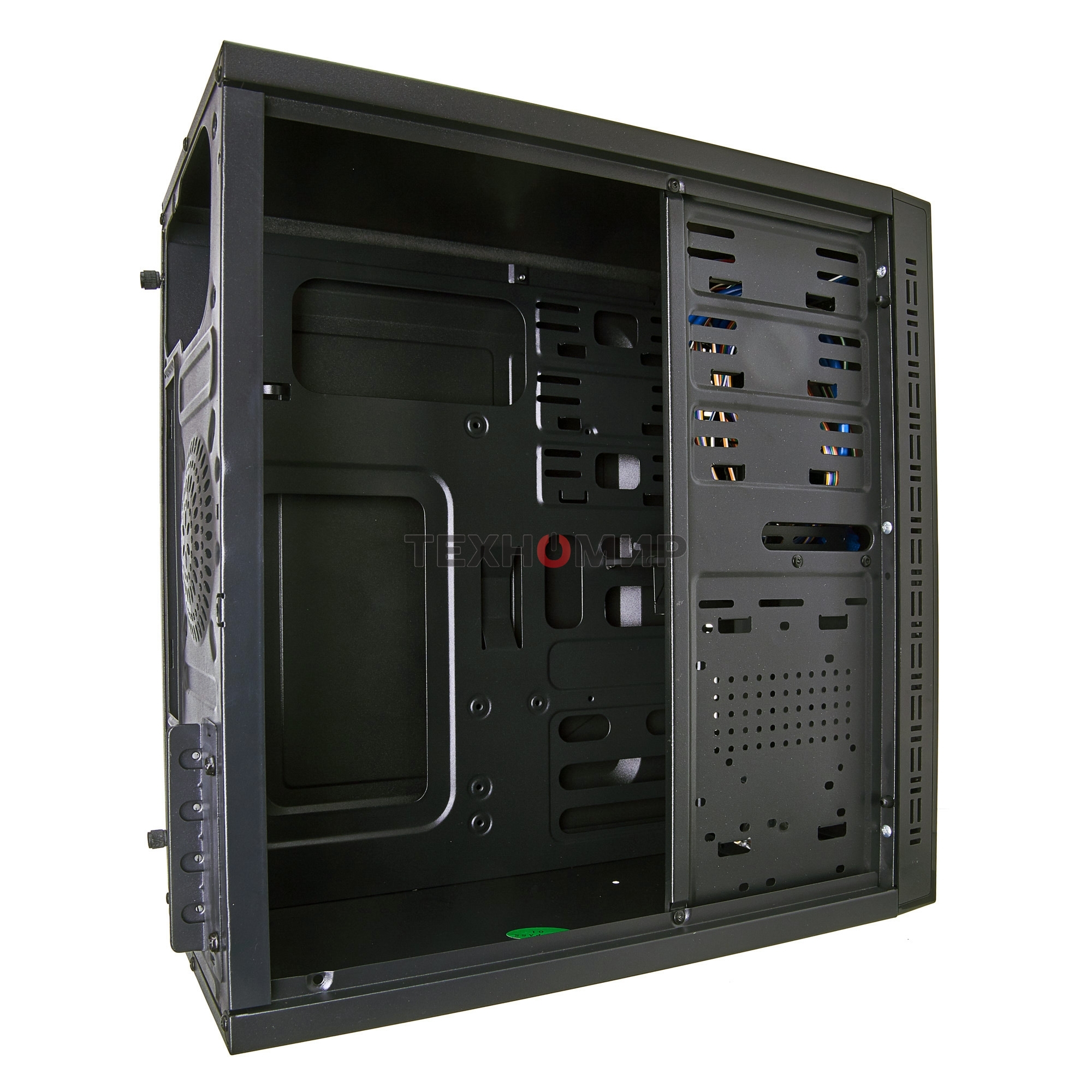 Компьютерный корпус Minitower ExeGate QA-412U Black, mATX, (XP500, Black, 120мм), 2хUSB+2хUSB 3.0, Audio