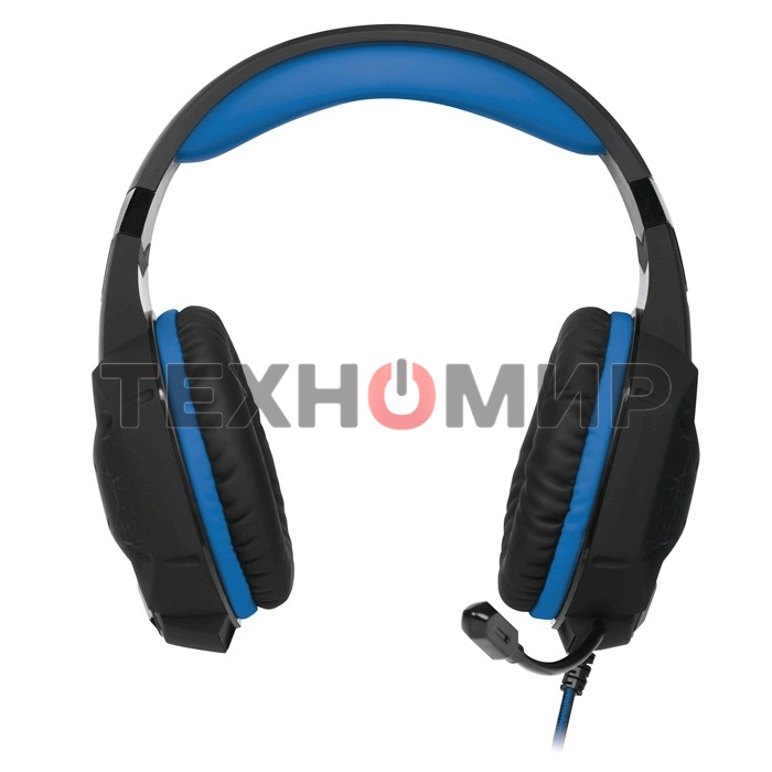 Гарнитура проводная SVEN AP-U980MV, черный-синий (USB, LED, 7.1, 2.2m)