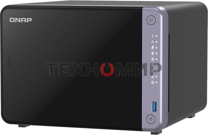 Сетевое хранилище NAS Qnap TS-632X-4G 6-bay настольный Alpine AL-524