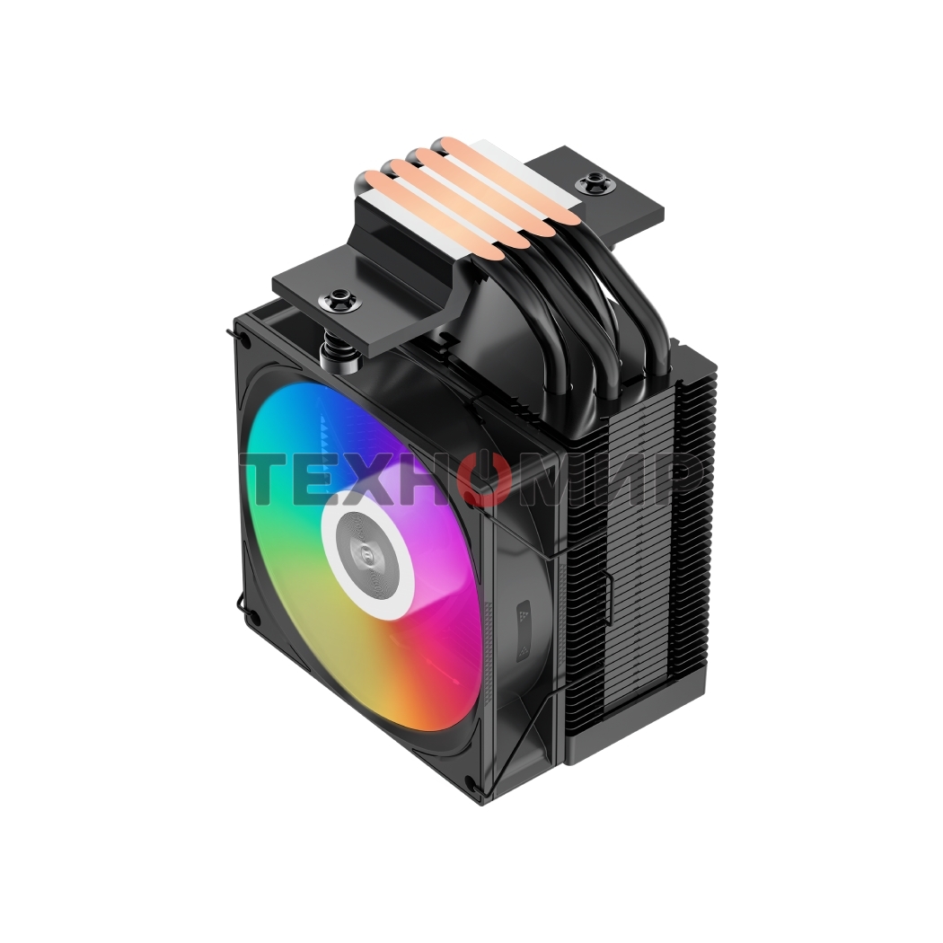 Кулер PCCooler R400 ARGb черный 92мм алюминий+медь 2200r m 30db 4-pin 180W 133мм