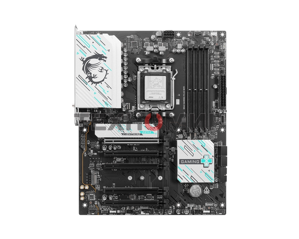 Материнская плата MSI B840 GAMING PLUS, Socket AM5, AMD B840, 4xDDR5, 4xSATA, 2xM.2, 1xPCI-E 4.0 x16, 1xPCI-E 3.0 x4, 3xPCI-E 3.0 x1, 1xHDMI, 1x 2.5Gb LAN, 4xUSB-A 2.0, 2xUSB-A 5Gbps, 1xUSB-C 5Gbps, 1xUSB-A 10Gbps, 1xUSB-C 10Gbps, 3x3.5 мм, 7.1, ATX