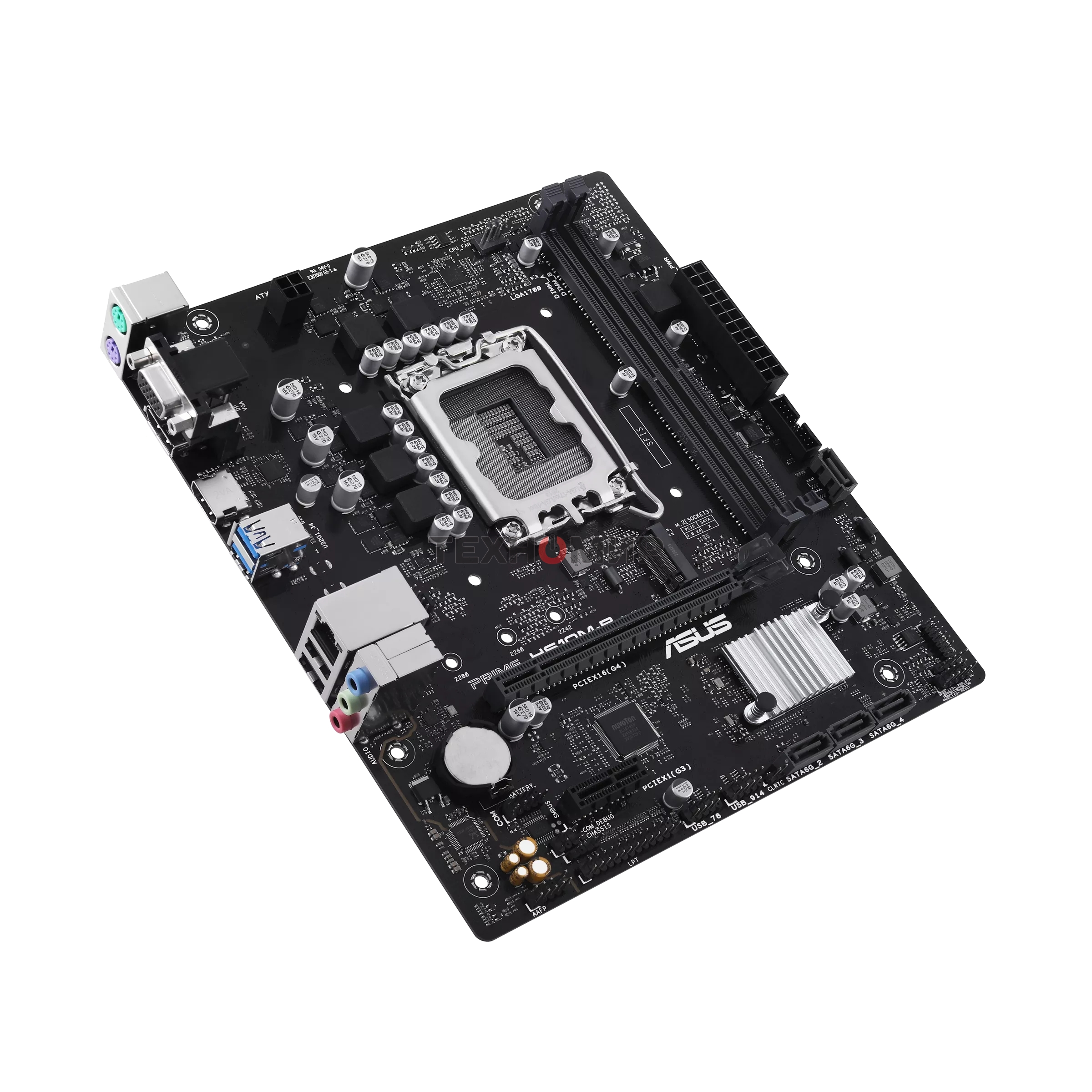 Материнская плата ASUS PRIME H610M-R-SI, LGA 1700, Intel H610, 2xDDR5, 4xSATA, 1xM.2, 1xPCIe 4.0 x16, 1x1Gb LAN, 2xUSB-A 2.0, 2xUSB-A 3.2 Gen 1, 1xVGA, 1xHDMI, 1xDP, 3x3.5 мм, 1xRS-232, 1xLPT, 7.1, mATX