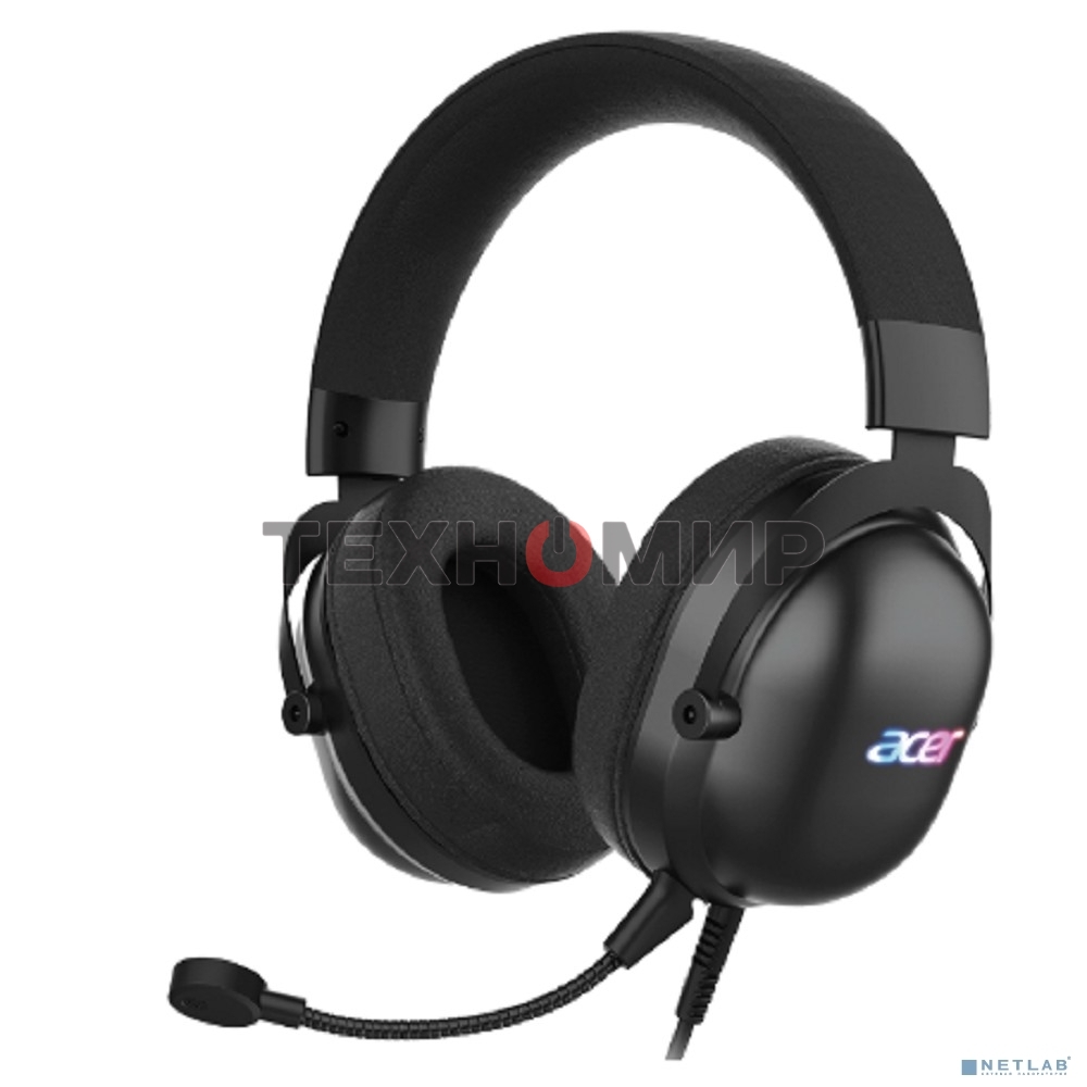 Гарнитура проводная с микрофоном Acer AHW122 черный 2.1м мониторные USB оголовье (ZL.HDSCC.01U)
