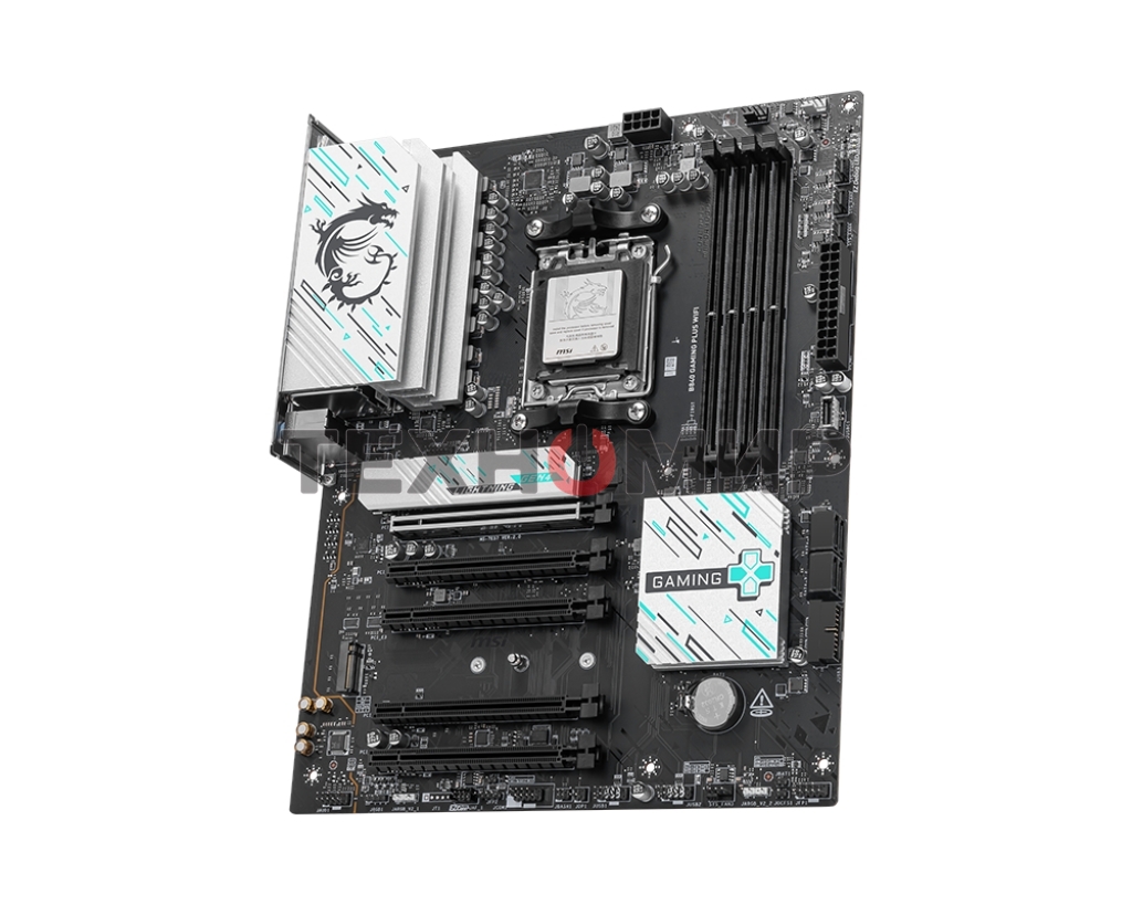 Материнская плата MSI B840 GAMING PLUS, Socket AM5, AMD B840, 4xDDR5, 4xSATA, 2xM.2, 1xPCI-E 4.0 x16, 1xPCI-E 3.0 x4, 3xPCI-E 3.0 x1, 1xHDMI, 1x 2.5Gb LAN, 4xUSB-A 2.0, 2xUSB-A 5Gbps, 1xUSB-C 5Gbps, 1xUSB-A 10Gbps, 1xUSB-C 10Gbps, 3x3.5 мм, 7.1, ATX