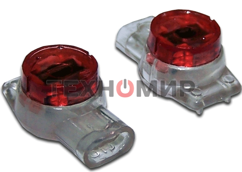 Соединитель проводов 0.4-0.9 мм, изолированный (скотчлок), разветвительное соединение, гель, 100 шт.