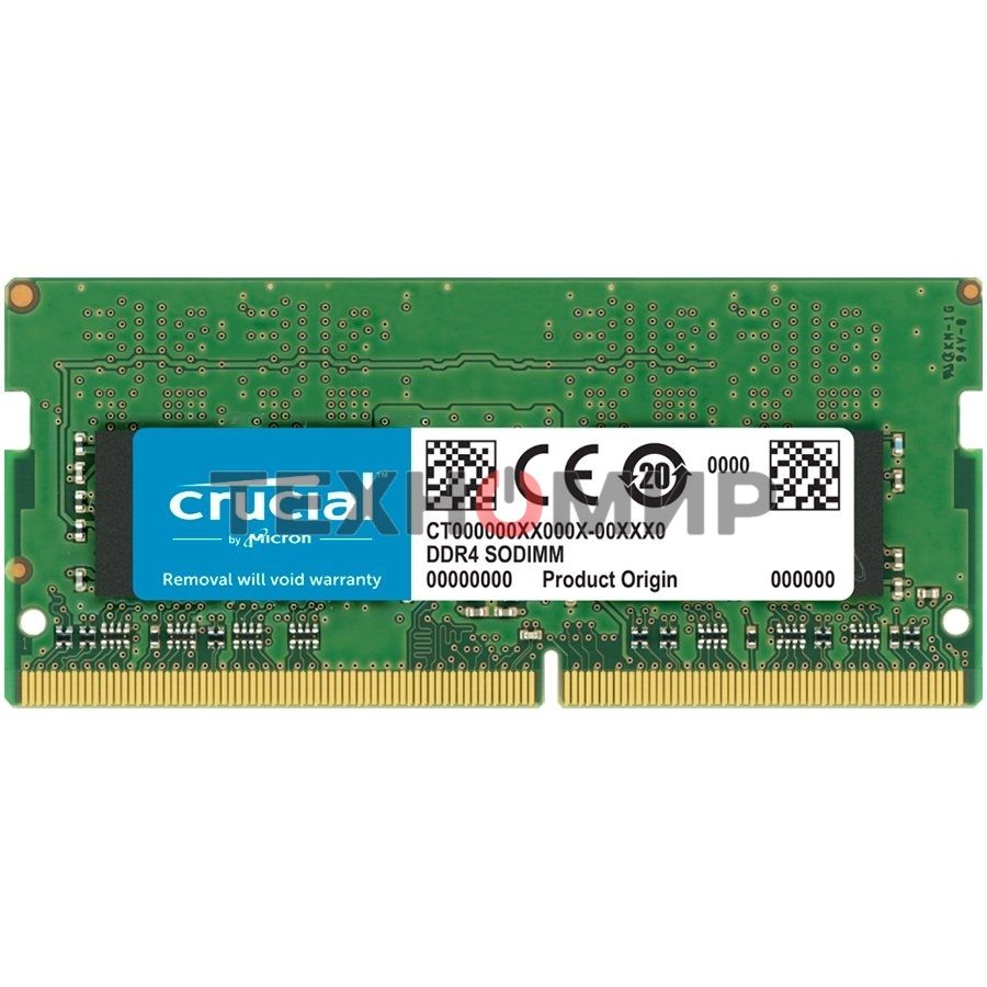 Оперативная память Crucial Premier, DDR4, 32GB (1x32GB), 3200 MHz, CL22, SO-DIMM