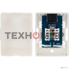 Розетка компьютерная внешняя Rexant 1-порт RJ-45 (8P8C), UTP неэкранированная, категория 6