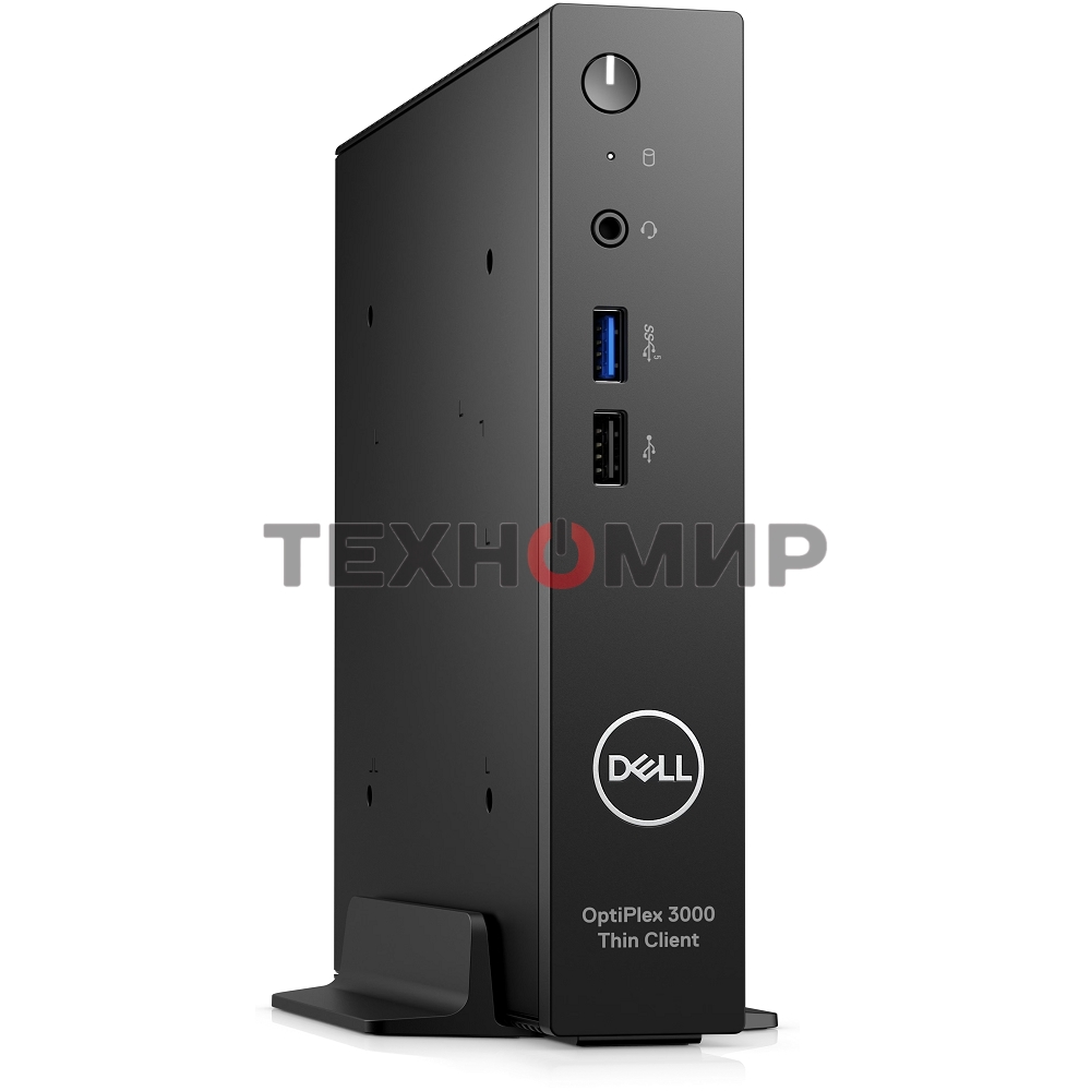 Компьютер Dell OptiPlex 3000 TC Intel Celeron N5105, 2.0 GHz - 2.9 GHz, 8192 Mb, 64 Gb eMMC, DVD нет, Intel UHD Graphics, 65W, Dell ThinOS, черный