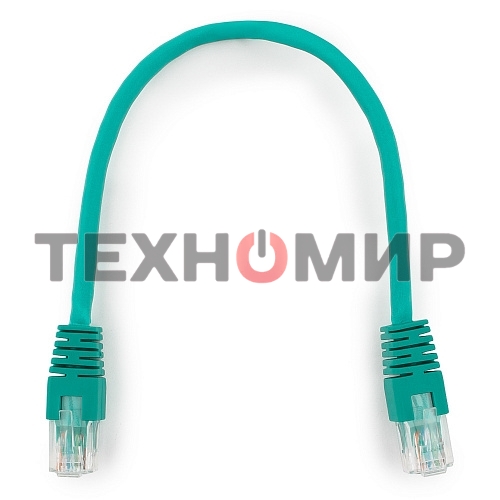 Патч-корд UTP Cablexpertcat.6, 0.25м, литой, многожильный, зеленый