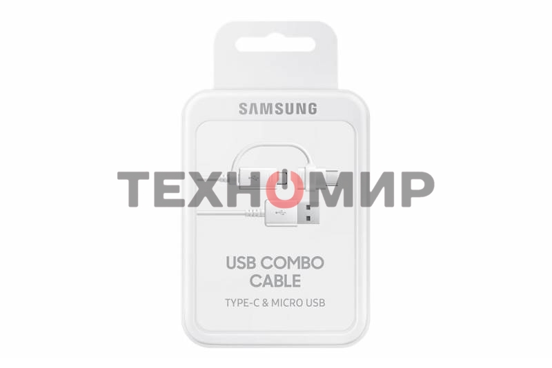 Кабель Samsung EP-DG930DWEGRU USB-microUSB/USB Type-C белый 1.5м