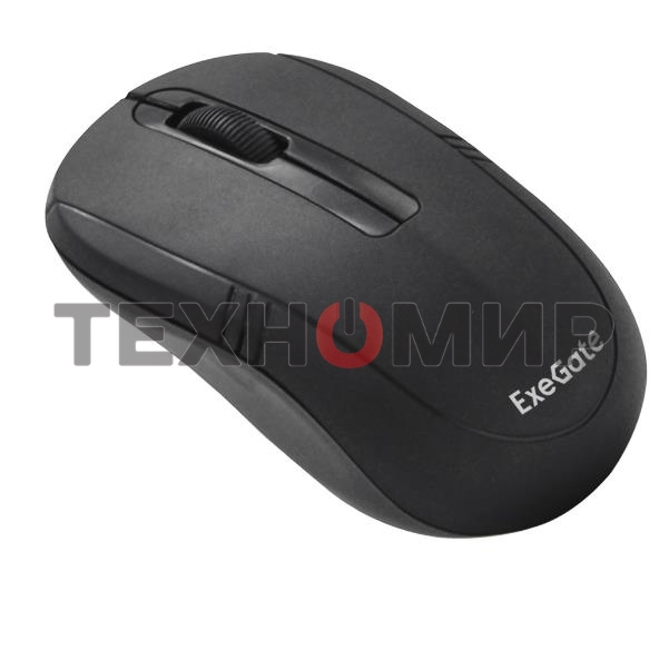 Мышь беспроводная ExeGate Professional Standard SR-9021 черный, 1200 dpi, радиоканал, USB, кнопки - 3