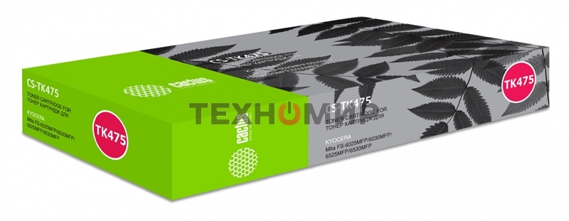 Картридж лазерный Cactus CS-TK475 черный (15000 стр.) для Kyocera FS-6025/B/6030