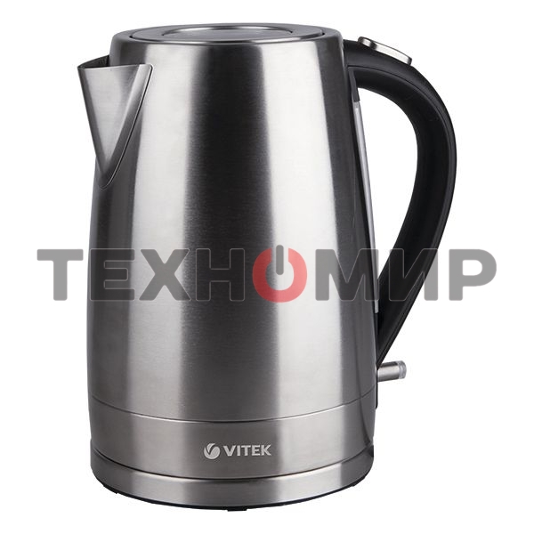 Чайник электрический Vitek VT-7000 1.7 л, 2200 Вт, серебристый (корпус: металл)