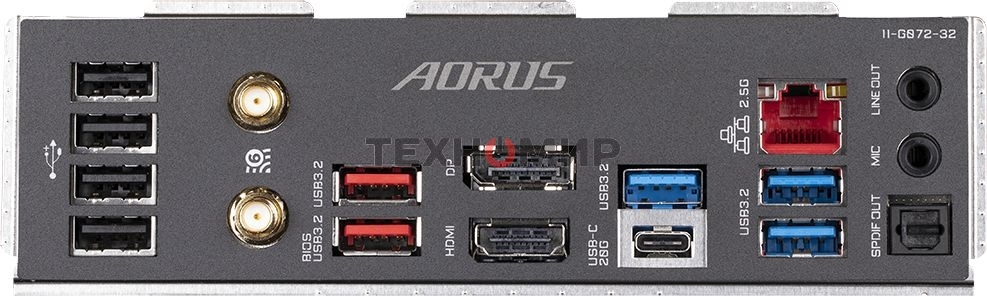 Материнская плата Gigabyte Z790 AORUS ELITE AX, LGA 1700, Intel Z790, 4xDDR5, 6xSATA, 4xM.2, 1xPCI-E 5.0 x16, 1xPCI-E 3.0 x4, 1xDP, 1xHDMI, 1x 2.5Gb LAN, 2xUSB-A 2.0, 3xUSB-A 3.2 Gen 1, 2xUSB-A 3.2 Gen 2, 1xUSB-C 3.2 Gen 2x2, 7.1, ATX