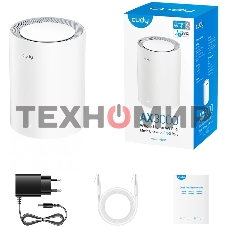 Бесшовный Mesh роутер Cudy M3000(1-PACK) AX3000 10/100/1000/2500BASE-T, белый