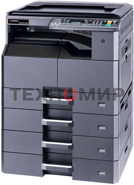 МФУ лазерное Kyocera TASKalfa 2020 (P/S/C, черно-белая печать, А3, 20 стр/мин, 600 x 600 dpi, duplex, 256 МБ, USB, старт.тонер - да, 3.000, ориг.тонер TK-4140~16.000 , альт. 1102ZR3NL0)