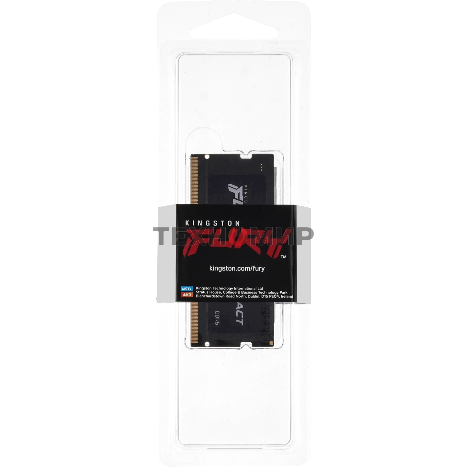 Оперативная память Kingston Fury Impact, DDR5, 8GB (1x8GB), 4800MHz, CL38 SO-DIMM