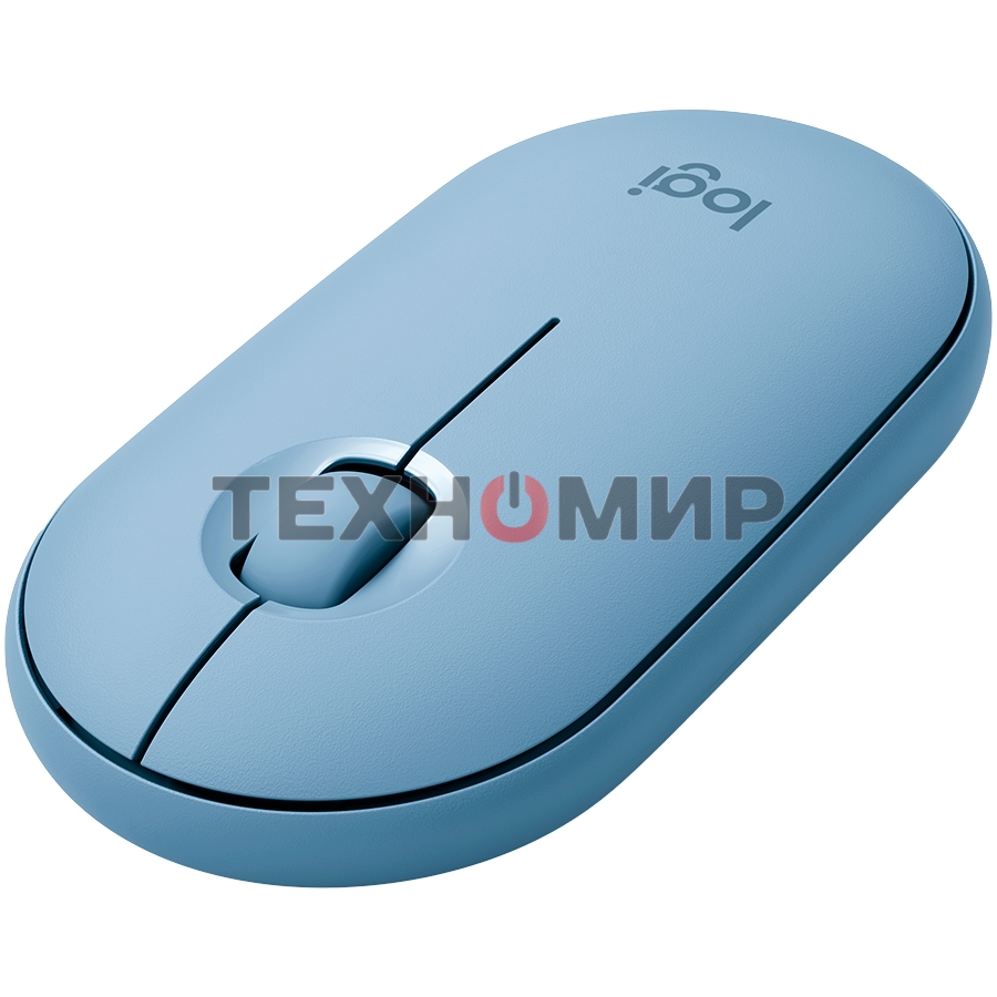Мышь беспроводная Logitech Pebble M350 серый, 1000 dpi, радиоканал, Bluetooth, USB, кнопки - 3
