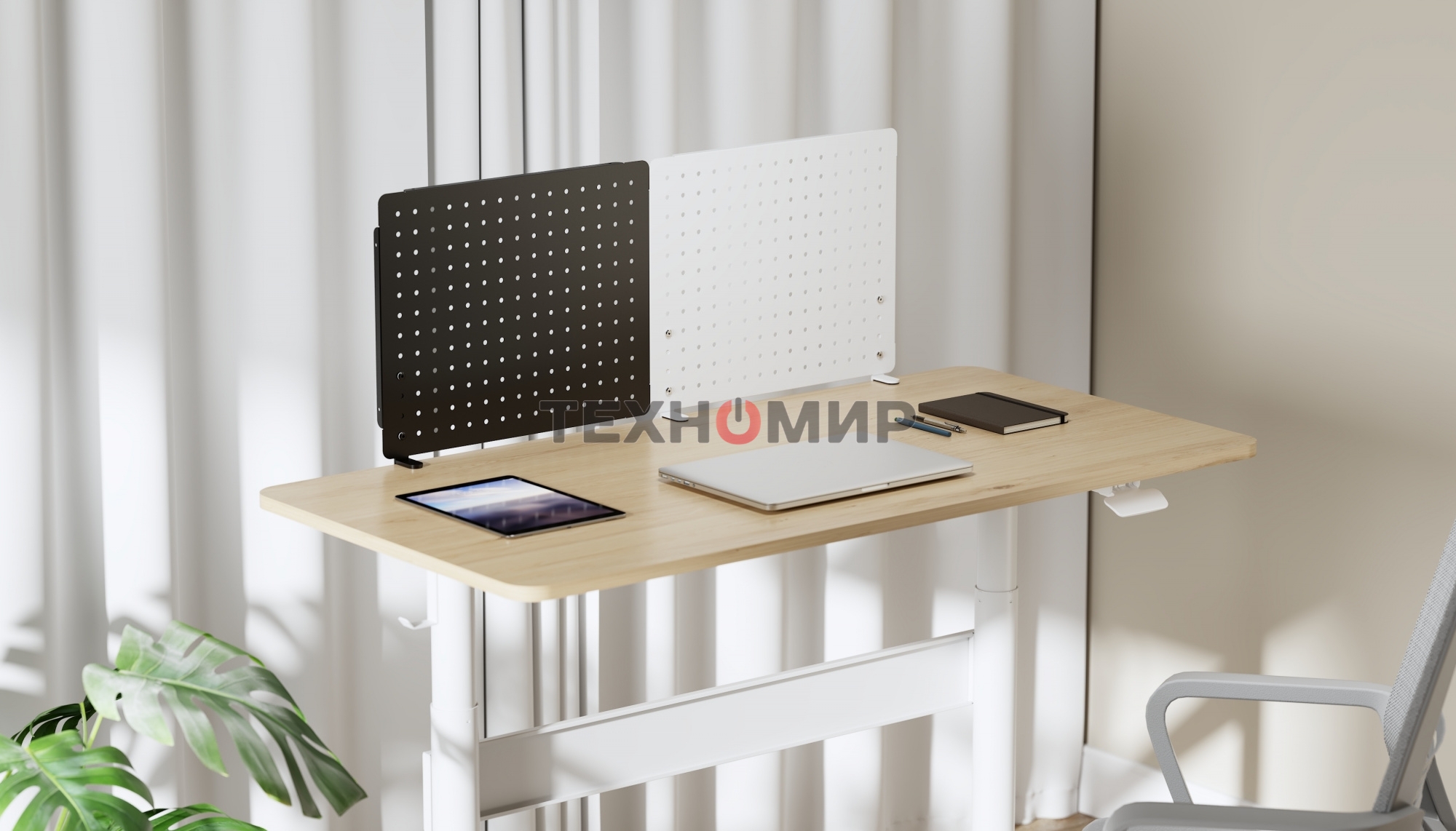 Органайзер Cactus CS-PEGb-LGYBK светло-серый/черный