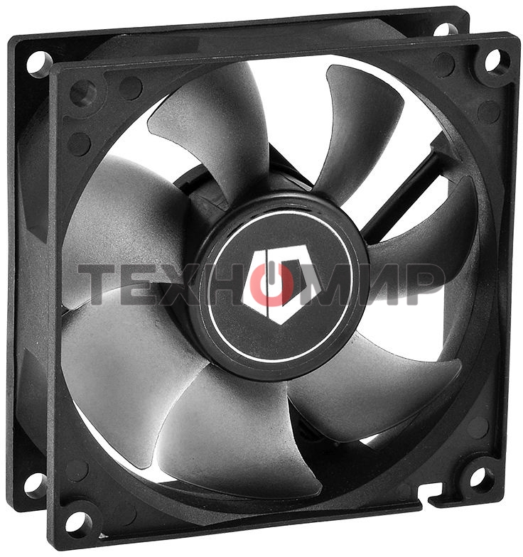 Вентилятор для корпуса ID-Cooling NO-8025-SD черный, 80 мм, 2000 об/мин, 21 дБ, 3 pin