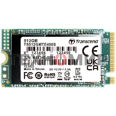Накопитель SSD 512Gb Transcend MTE400S, 3D TLC NAND, M.2 2242,PCI-E 4x [ R/W - 2000/900 MB/s]