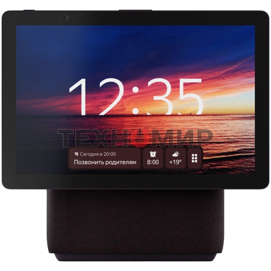 Умная колонка Яндекс Станция Дуо Макс, Zigbee, с дисплеем, 60Вт, с голосовым ассистентом Алиса на YaGPT, красный (YNDX-00055RED)