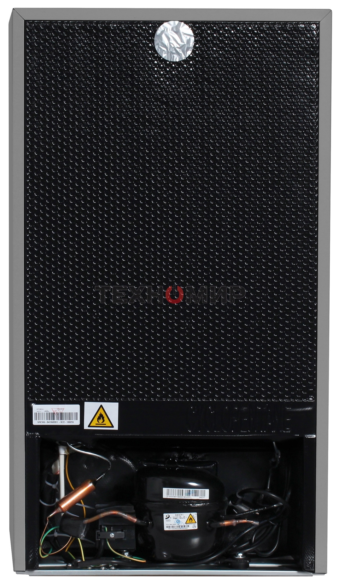 Холодильник Hyundai CO1003 серебристый однокамерный 93л