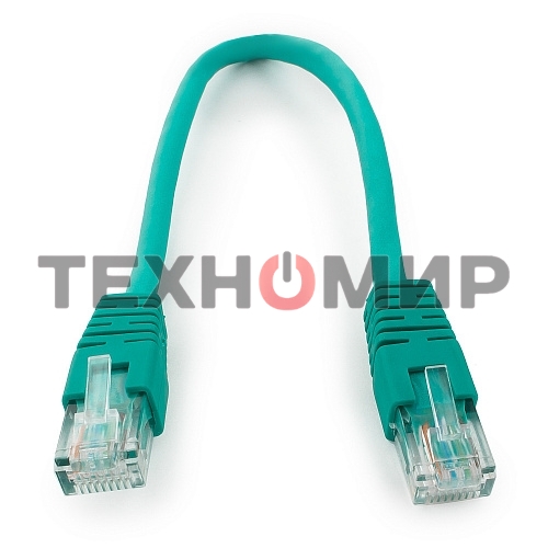 Патч-корд UTP Cablexpertcat.6, 0.25м, литой, многожильный, зеленый