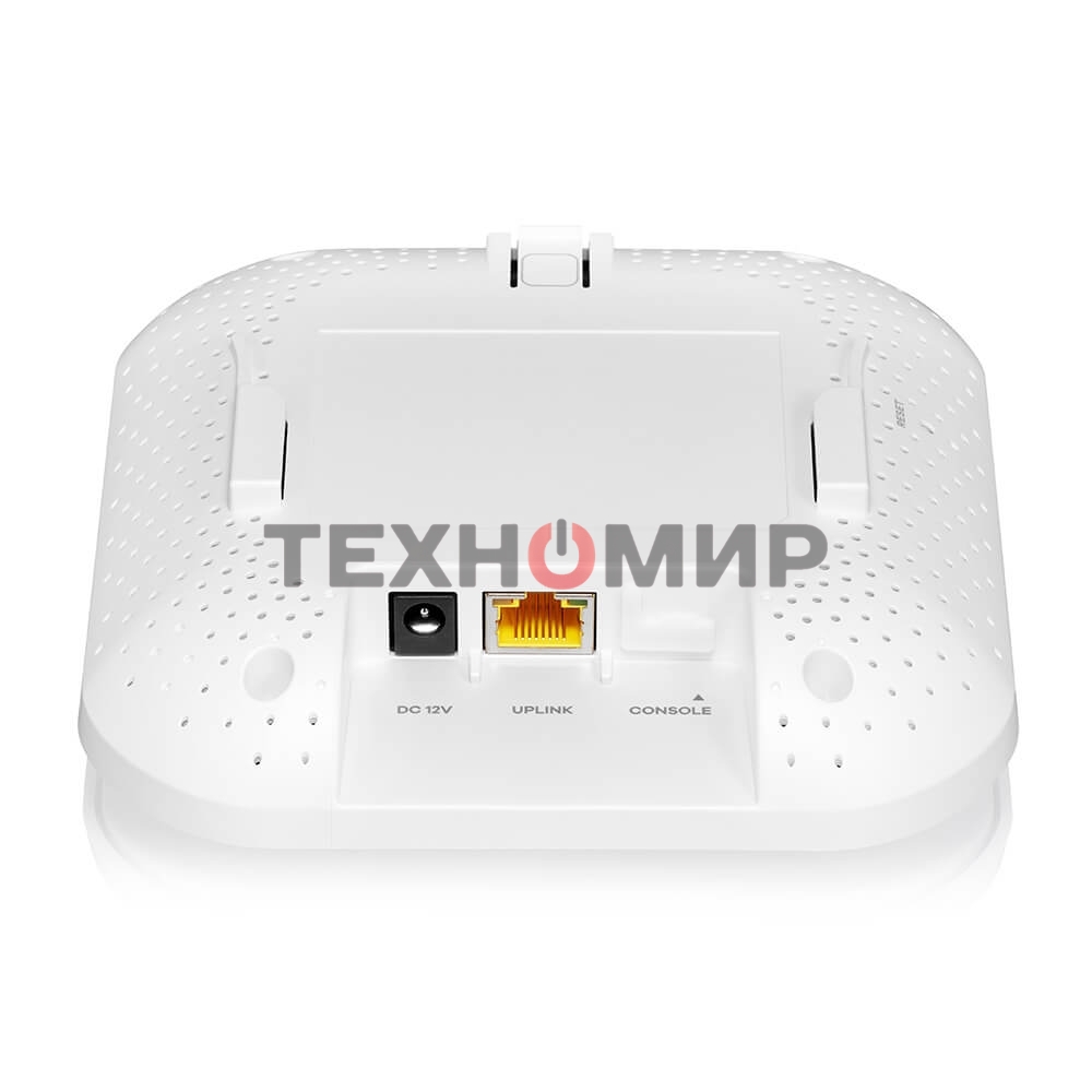 Точка доступа Zyxel NebulaFlex NWA50AX PRO, WiFi 6, 802.11a/b/g/n/ac/ax (2,4 и 5 ГГц), MU-MIMO, антенны 3x3, до 575+2400 Мбит/с, 1xLAN 2.5GE, PoE, без поддержки Captive portal и WPA-Enterprise, защита от 4G/5G, БП в комплекте