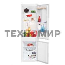 Встраиваемый холодильник Beko BCSA2750 двухкамерный белый